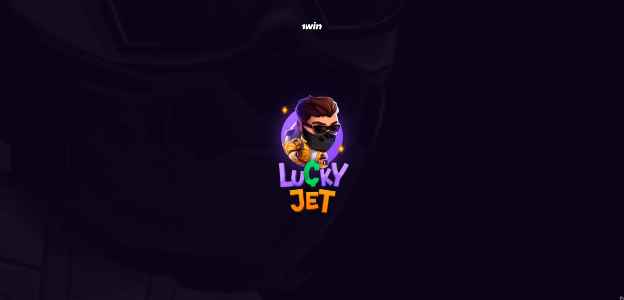 Pantalla de carga de Lucky Jet con Lucky Joe y el logo del juego